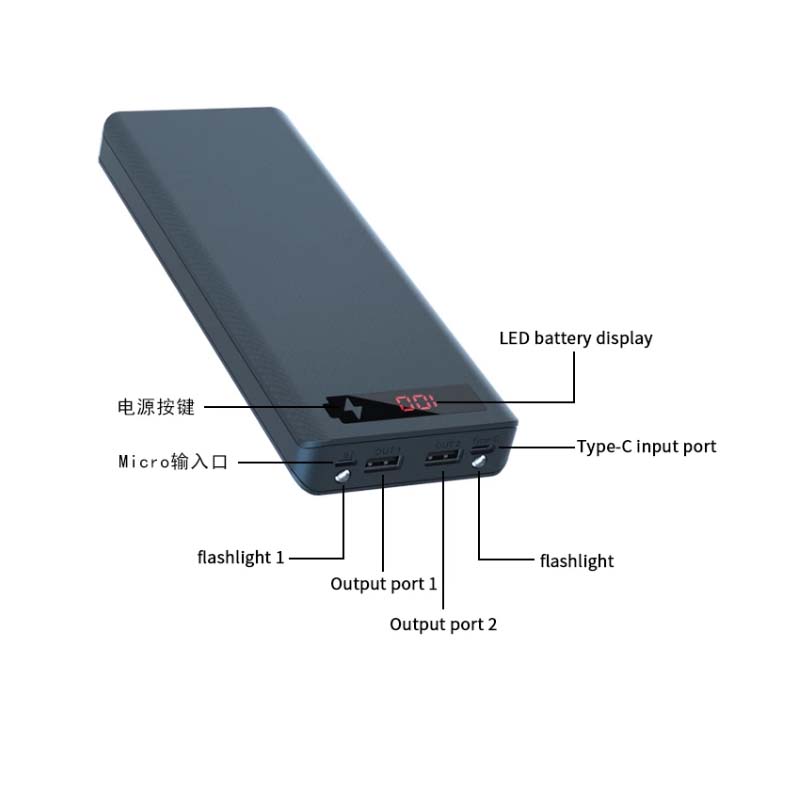 Boitier pour 10 piles type 18650 power bank – Image 3