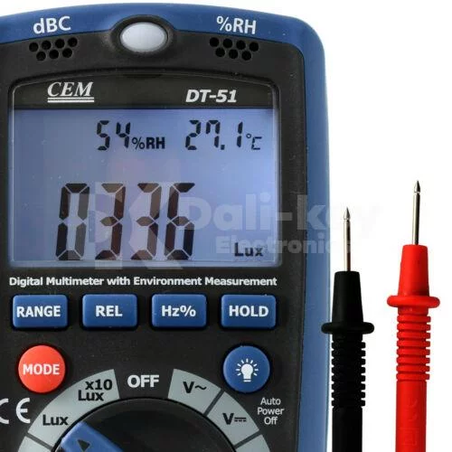 DT-51 Multimètre numérique 6en1 avec mesure de l’environnement – Image 2
