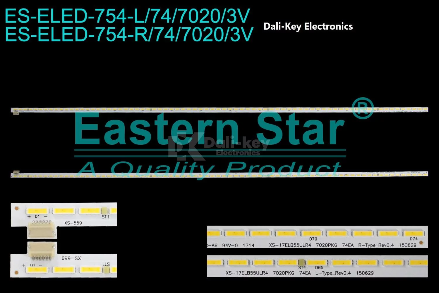 ELED-754 Kit 2 barres 74 LED TV TELEFUNKEN 55″ 55TLF242CFS – Image 4