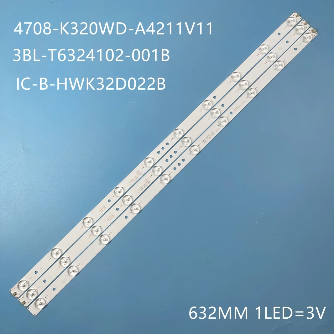 ES-099 Kit de 3 barres 10 LED 3V TV 32″ – Image 2