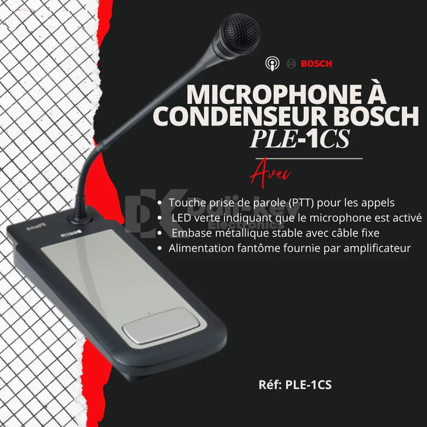 PLE-1CS Microphone d’appel station d’appel