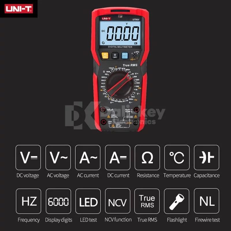 UT89X NCV Multimètre numérique test température – Image 2