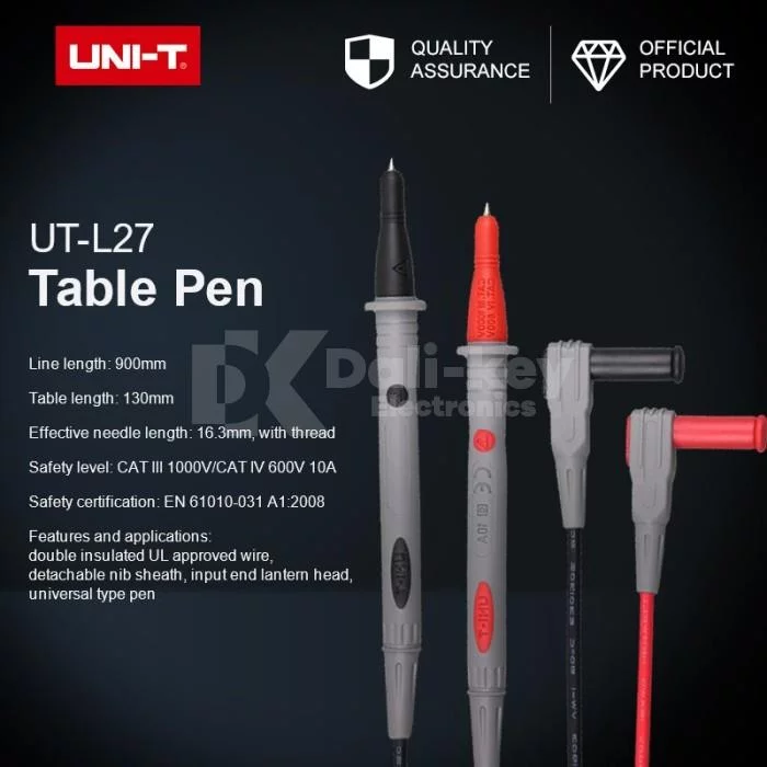 UT-L27 Sondes multimètre 1000V professionnelle