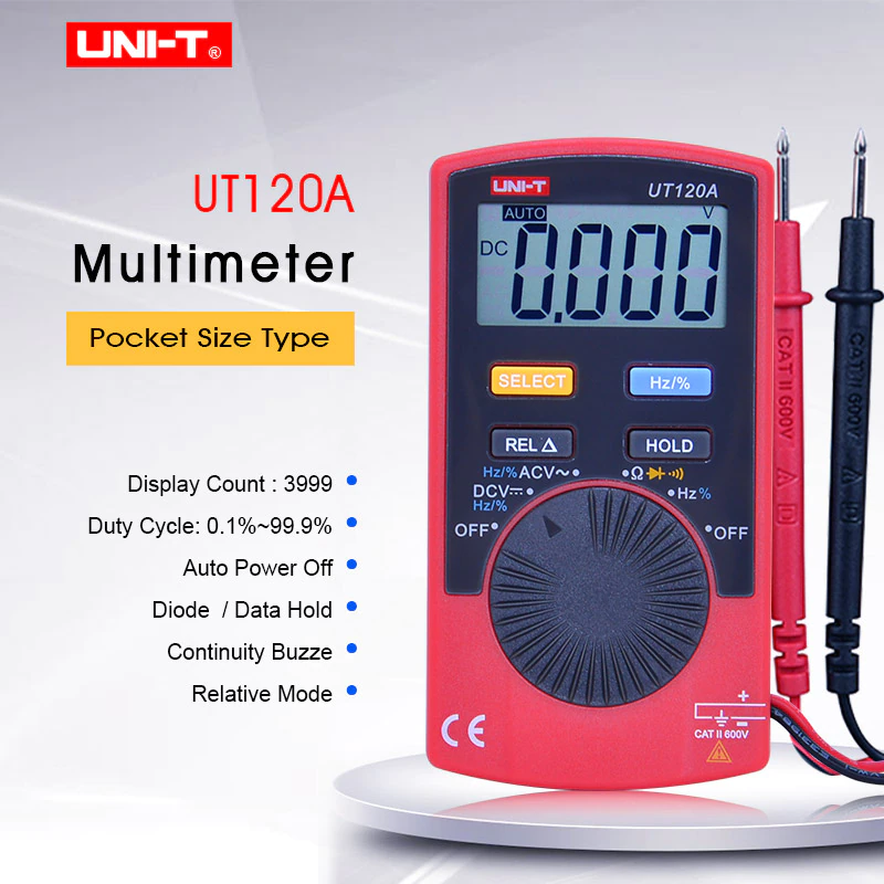 UT120A Multimètre numérique de poche – Image 2