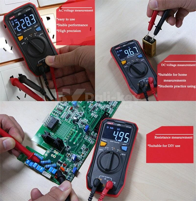 UT123 Multimètre résidentiel de poche – Image 3