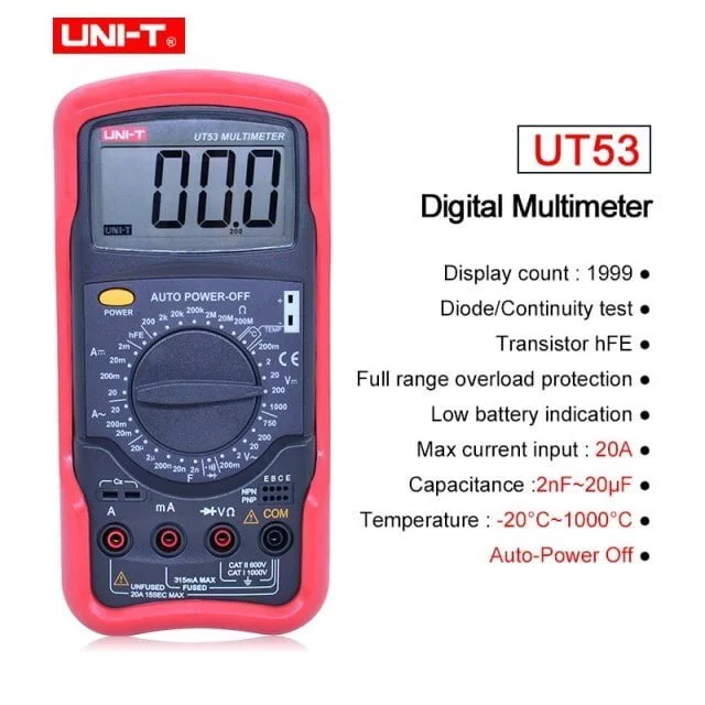 UT53 Multimètre numérique