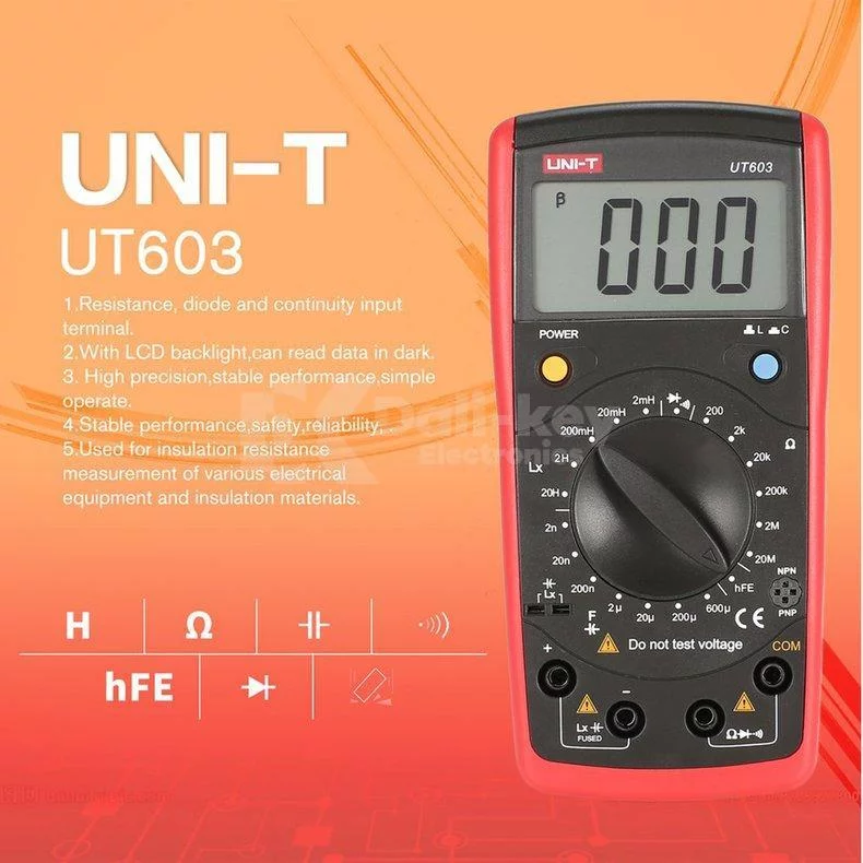 UT603 LCR Capacimètre d’inductance