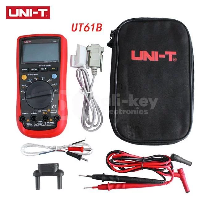 UT61B Multimètre numérique automatique, AC, DC, support de données, ohmètre, ammètre – Image 3