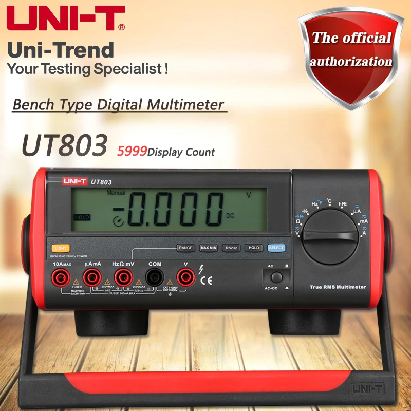 UT803 Multimètre numérique de table