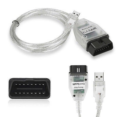 MPPS V13.02 Interface VAG OBDII OBD2 USB Cable Ecu Flasher VW AUDI BMW Citroen