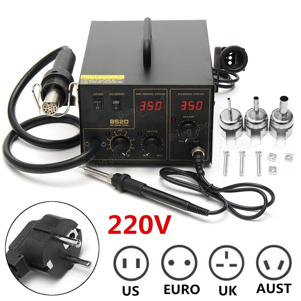 LK-852D 330W 100-480 (℃) Station de soudage à air chaud avec afficheurs