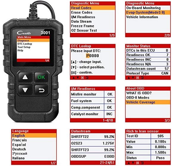 Scanner automobile multimarques launch X431 CR3001 – Image 5
