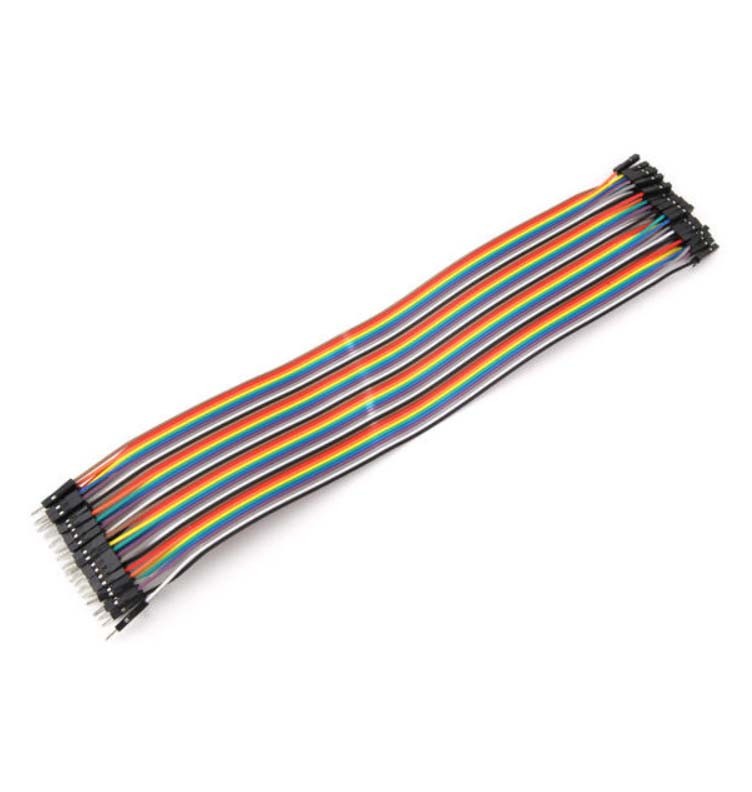 MF, 30cm 40pcs 2.54MM Mâle à Femelle Fil Dupont – Image 2