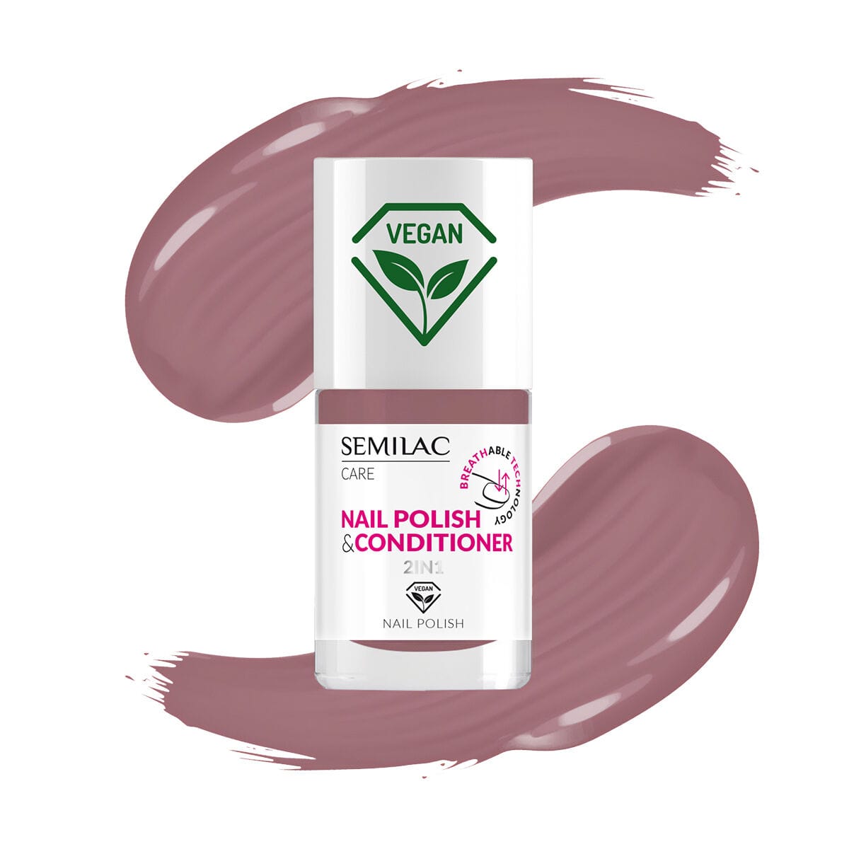 Semilac – Vernis à ongles nourrissant 2-en-1 BREATHable TECHnology 032 – 7 ml