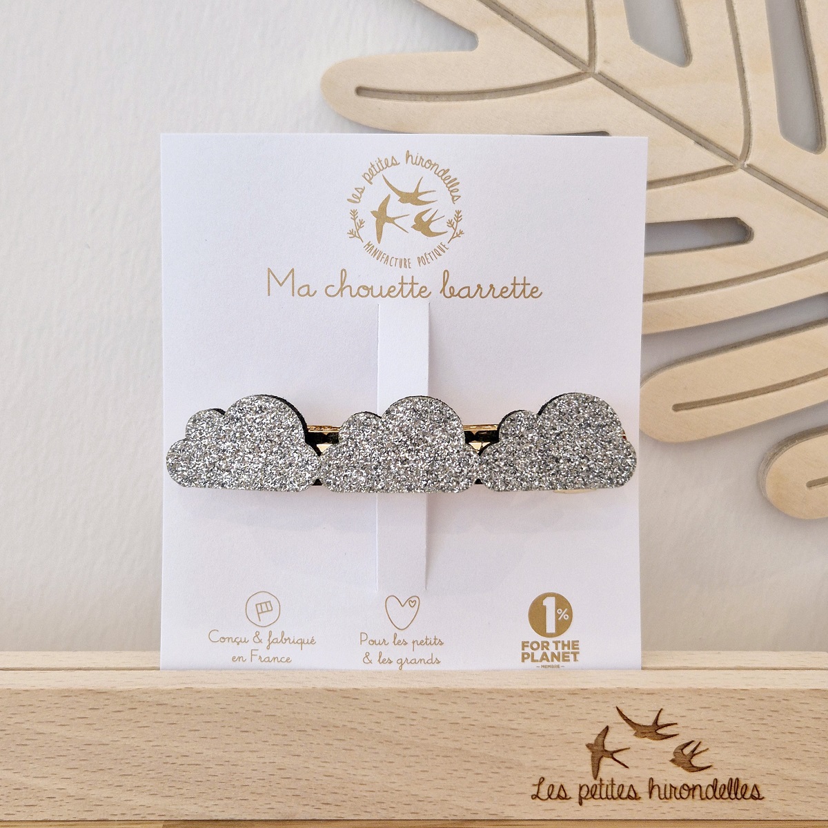 Barrette clip – Nuages – Image 2