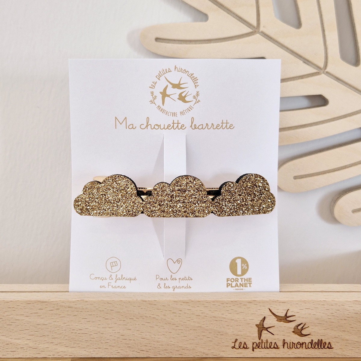 Barrette clip – Nuages – Image 3