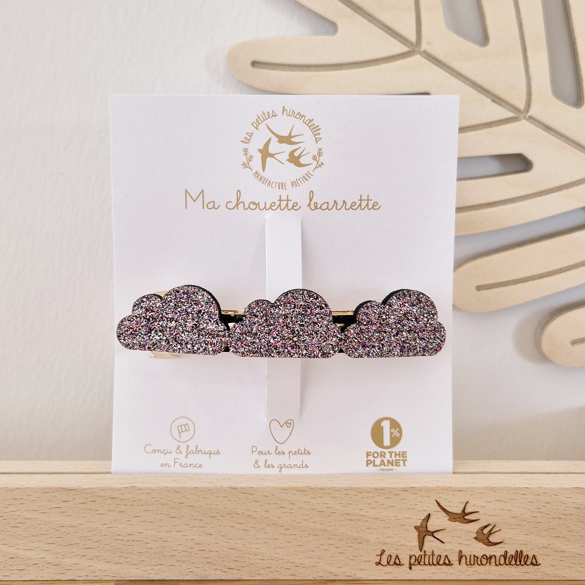 Barrette clip – Nuages – Image 4