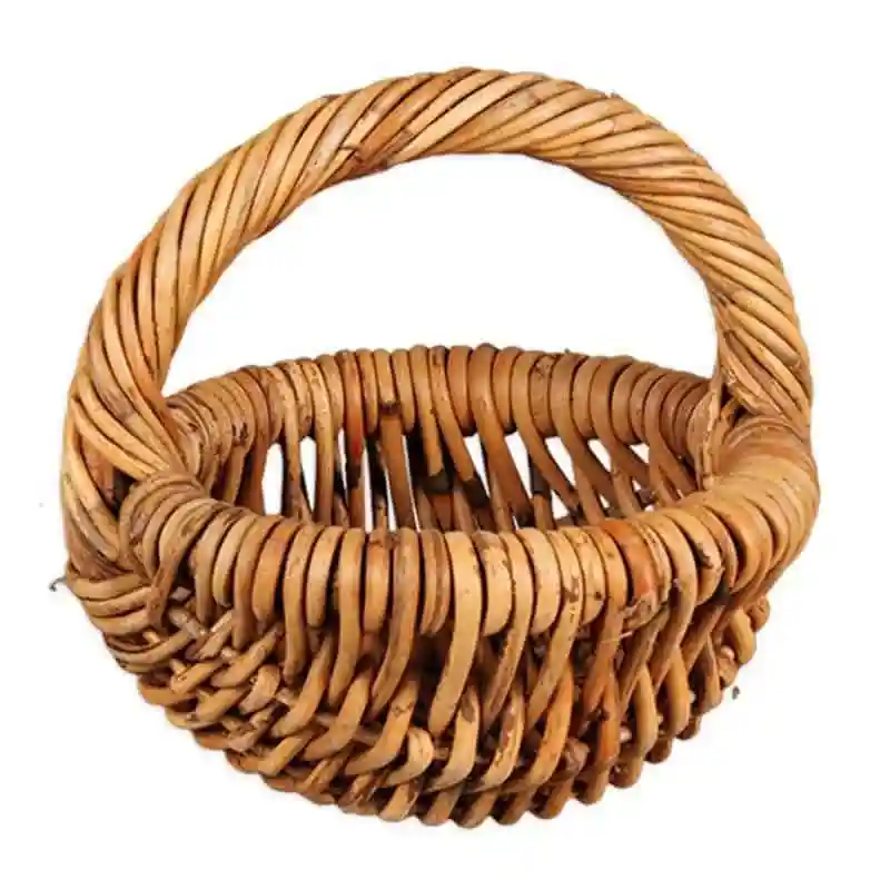 Panier enfant rond en moelle de rotin