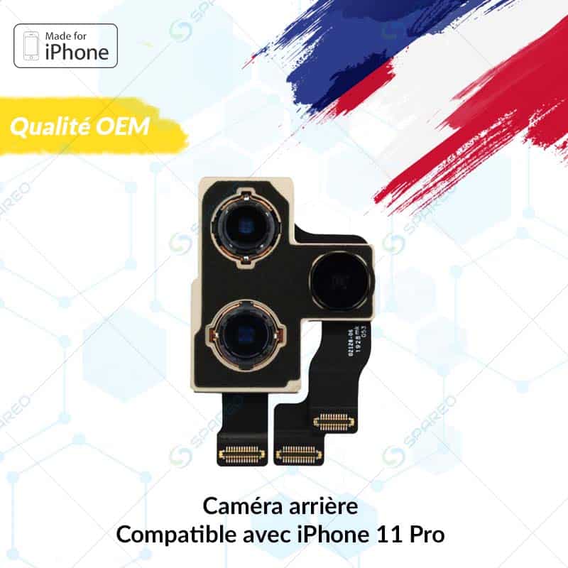 Caméra arrière pour iPhone 11 Pro | Qualité OEM