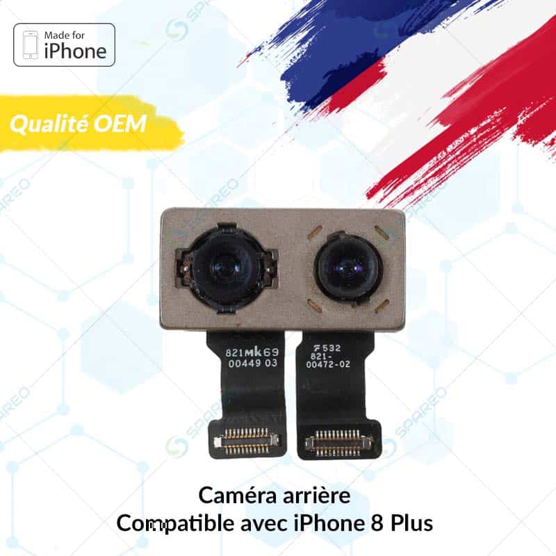 Caméra arrière pour iPhone 8 Plus | Qualité OEM
