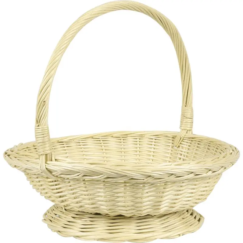 Panier-coupe en osier naturel
